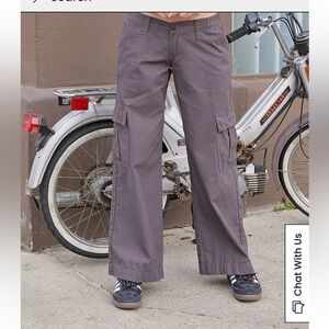 John Galt Pacsun Charcoal Gray Cargo Pants